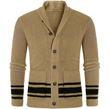 Wiaofellas New Design Men Classic Cardigan Hot Stylish Casual Autumn Wintern Warm Daily Coat Male Knit Sweater