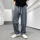 Wiaofellas New Multi-Pocket Mannen Casual Broek Rechte Losse En Trendy Cargo Broek Outdoor Wandelen Trekking Mannen Hip Hop Bodem Herfst