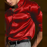 Wiaofellas Streetwear Solid Single Breasted Lapel Polo Shirts Men Casual t Shirt Shirts Fashion Stitch Mesh Long Sleeve Tee Top For Man
