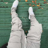 Wiaofellas Fall Winter Streetwear Men's Cargo Pants Pockets Sweat Pants Casual Trousers Mens Jogging Pants Sweatpants