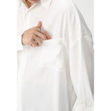 Wiaofellas Spring Men's Product Long Sleeve Loose Relaxed Simple Shirt High Quality Single Wear Coats Korean Style Shirts  M-XL
