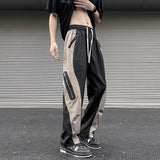 Wiaofellas Techwear Parachute Cargo Pants Men Patchwork Zipper Loose Casual Trousers Male Summer Streetwear Hip Hop Spliced 5XL