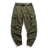Wiaofellas Streetwear Men Vintage Cargo Pants Army Green Military Style Baggy Tactical Trousers Casual Retro Khaki Mens Pants Spring Autumn