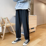 Wiaofellas Waist Autumn Men's Casual Pants Cropped Pants Men Clothing Daily Youth Popularity Ttrousers