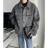 Wiaofellas Winter Thick Woolen Coat Men Warm Fashion Thickened Woolen Jacket Men Streetwear Korean Short Woolen Coat Mens Oversized Jackets