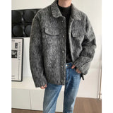 Wiaofellas Winter Thick Woolen Coat Men Warm Fashion Thickened Woolen Jacket Men Streetwear Korean Short Woolen Coat Mens Oversized Jackets