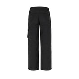 Wiaofellas Y2K Pleated Knee Nylon Side Zipper Pants for Men Vibe Style Baggy Solid Color Cargos Straight Streetwear Loose Oversize Trouser