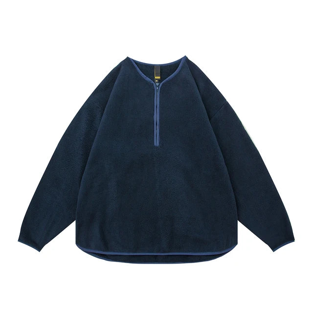 Wiaofellas Y2k Streetwear Double Fleece Autumn Hoodies Sudaderas for Men and Women Autumn Ropa Hombre Vintage Solid Sweatshirts Oversized