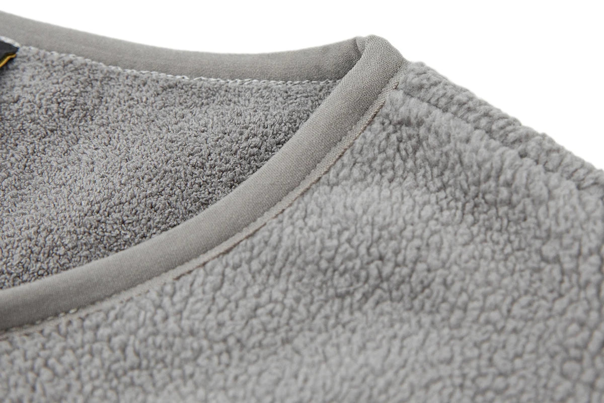 Wiaofellas Y2k Streetwear Double Fleece Autumn Hoodies Sudaderas for Men and Women Autumn Ropa Hombre Vintage Solid Sweatshirts Oversized