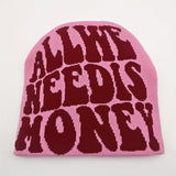Y2K Letter Pattern Thermal Knit Hat - Trendy, Coldproof Winter Beanie