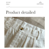 Wiaofellas Men's Linen Pants Trousers Summer Pants Pleated Pants Front Pocket Straight Leg Plain Comfort Breathable Casual Daily Holiday Linen Cotton Blend Fashion Basic Black White