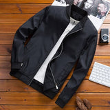 Wiaofellas Spring Men's Bomber Jackets Male Outwear Slim Fit Solid Color Coats Fashion Man Streetwear Baseball Jackets Clothing