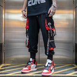 Streetwear Men's Cool Pants Pocket Loose Men HipHop New Fashion Joggers Pants Trousers Men Hombre Male Casual Fashion Cargo