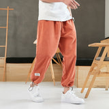 Wiaofellas New Summer Hip Hop Harem Pants Men Joggers Ankle-Length Trousers Male Casual Baggy Pants