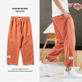 Wiaofellas New Summer Hip Hop Harem Pants Men Joggers Ankle-Length Trousers Male Casual Baggy Pants