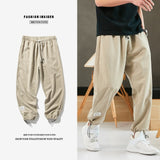 Wiaofellas New Summer Hip Hop Harem Pants Men Joggers Ankle-Length Trousers Male Casual Baggy Pants