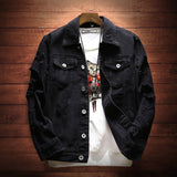 Bomber Thin Ripped Denim Jacket Male Cowboy Jeans jackets Spring Autumn Mens Denim Jacket Mens Trendy Fashion