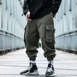 Streetwear Men's Cool Pants Pocket Loose Men HipHop New Fashion Joggers Pants Trousers Men Hombre Male Casual Fashion Cargo