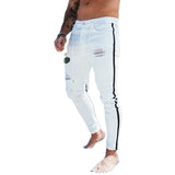 New Printed Statuary Jeans Loose Straight Men Denim Biker Casual Pants Hip Hop Man Jean Hombre Pantalon Artistic Work Size S-3XL