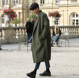 Wiaofellas Brand New Wool Blend Coat Men Winter Men's Fashion Wild Overcoat Male Thicken Keep Warm Casual Wool Coats