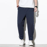 Wiaofellas Cotton Harem Pants Mens Jogger Pants Hip Hop Streetwear Korean Style Male Casual Summer Track Pants Trousers Men