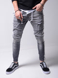 Mens Cool Designer Brand Pencil Jeans Skinny Ripped Destroyed Stretch Slim Fit Hop Hop Pants With Holes For Men Printed Jeans