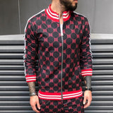 New 3D Printing Men Casual Sweatshirt New Stripe Polyester Cardigan Coat Warm Sweatshirt Male fashion Slim Jacket