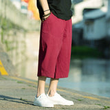 Wiaofellas Men Harajuku Harem Pants New Mens Summer Cotton Linen Joggers Pants Male Vintage Chinese Style Sweatpants Fashions