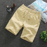 Mens Shorts Casual Short Pants Men Sports Cropped Shorts Drawstring Shorts Men's Clothing Korean Fashion Shorts for Men Printed