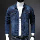 2022   autumn and winter new men's plus size 4XL Slim denim jacket casual men buttons casual personality fashion jeans jacket