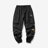 Wiaofellas New Hip Hop Joggers Cargo Pants Men Harem Pants Multi-Pocket Ribbons Man Sweatpants Streetwear Casual Mens Pants S-5XL