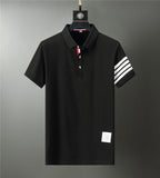 Wiaofellas Brand Men Summer solid Polo Shirt Short Sleeve Slim Fit Polos Fashion Streetwear Tops Men Shirts Office Casual Shirts 3XL