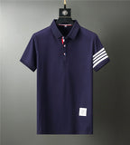 Wiaofellas Brand Men Summer solid Polo Shirt Short Sleeve Slim Fit Polos Fashion Streetwear Tops Men Shirts Office Casual Shirts 3XL