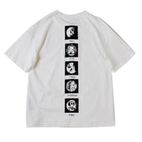 Wiaofellas Summer Print T-shirt Men Half Sleeve Tee Shirt Fashion Brand Fashion Streetwear Loose Japan Style Oversize Top Men