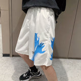 PR Men's Casual Oversize Shorts Fashion Printed Hip Hop Shorts Korean Streetwear Male Shorts