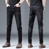 Wiaofellas New Casual Men's Jeans Spring and Summer Fashion Trend Jeans High Quality