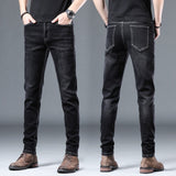Wiaofellas New Casual Men's Jeans Spring and Summer Fashion Trend Jeans High Quality