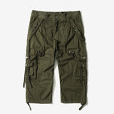 Casual Shorts Men Summer Camouflage Cotton Cargo Shorts Men Camo Short Pants Homme Without Belt  Calf-Length Pants