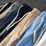 Privathinker Cotton Line Shorts Men Classic Basic Shorts Summer Thin Fabric Cool Shorts Casual Shorts Pants Men's Clothing