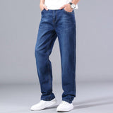 Wiaofellas 7 Colors Men's Lightweight Straight Loose Jeans Spring/Summer Brand High Quality Stretch Comfortable Thin Casual Jeans
