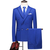 Wiaofellas 2-piece double-breasted suit men's luxury brand men's suit suit high-quality tuxedo men's suit prom stage costume