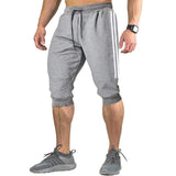 Wiaofellas Summer Men's Casual Men's Knee Long Shorts Jogging Shorts Sports Sportswear Bodybuilding Bermuda Short Pants Sweatpants