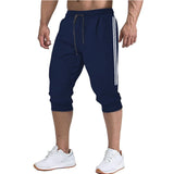 Wiaofellas Summer Men's Casual Men's Knee Long Shorts Jogging Shorts Sports Sportswear Bodybuilding Bermuda Short Pants Sweatpants