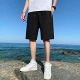 Men Summer Cool Down Shorts Ice Silk Shorts air-conditioning Casual Loose quick-drying Shorts five-point Pants men's Sweatpants