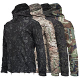 Winter Autumn Men Thick Zipper Windbreaker Camouflage Windproof Hood Jacket Plush Lining Long Sleeve Coat Male Casual Outwear