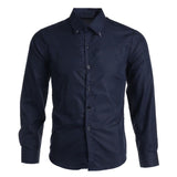 Casual Men's Dress Shirt Long Sleeve Luxury Button Up Silk Cotton Shirt Slim Fit Hand Sewing Fashion No Ironing Western Design