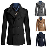 MRMT Brand Autumn Winter New Men's Jackets Body Repair Woolen Overcoat for Male Double Breasted Thickened Jacket