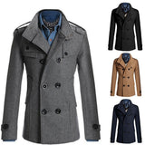 MRMT Brand Autumn Winter New Men's Jackets Body Repair Woolen Overcoat for Male Double Breasted Thickened Jacket